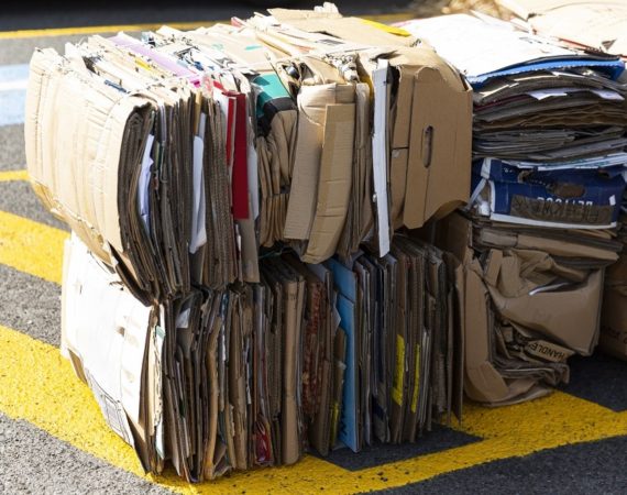 old corrugated cardboard