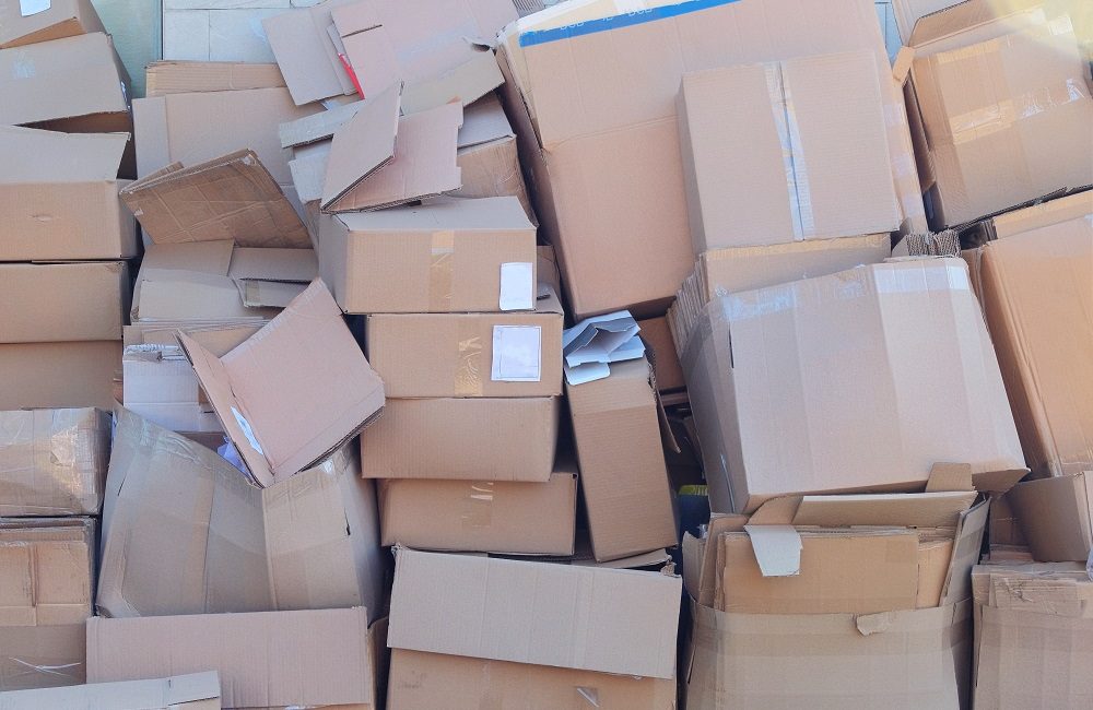 old corrugated cardboard