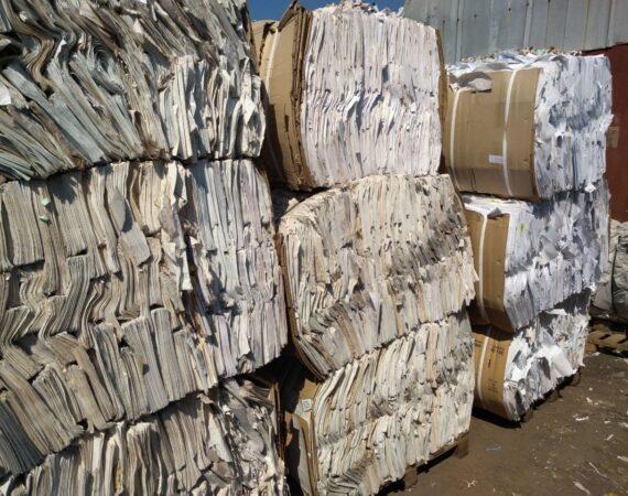 sorted office waste paper