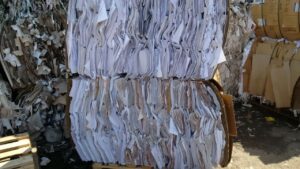 sorted office waste paper
