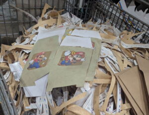 print cutting waste paper